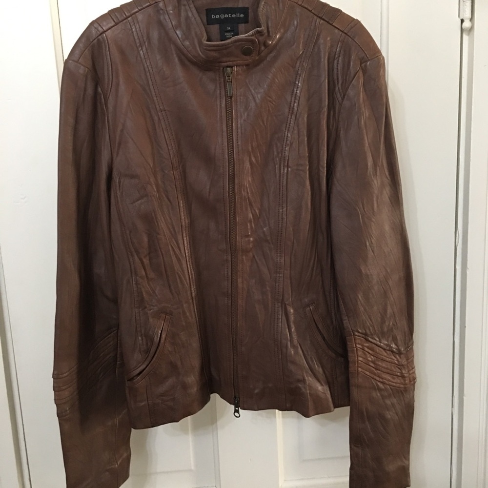 Bagatelle Brown Leather Jacket